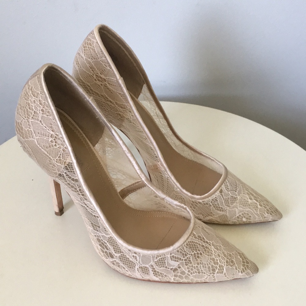 BCBGMaxAzria Opia Lace Pumps